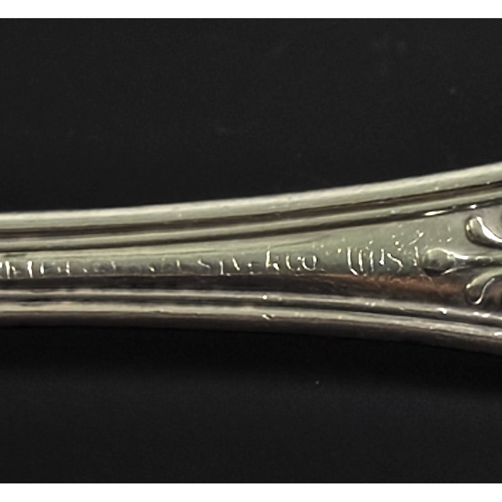 USN US NAVY Kings Pattern Soup Spoon 7 1/4" Int'l. Silver anchor - Picture 8 of 8